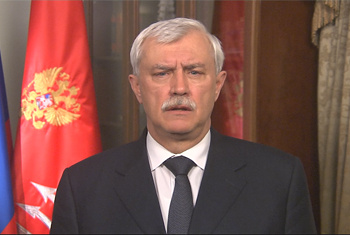 Обращение Губернатора Г.С.Полтавченко в связи с трагедией в петербургском метрополитене