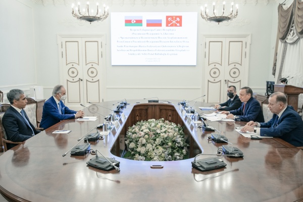 Встреча с Чрезвычайным и Полномочным Послом Азербайджанской Республики в Российской Федерации Поладом Бюльбюль оглы и помощником Президента Азербайджана, исполнительным директором Фонда Гейдара Алиева Анаром Алакбаровым