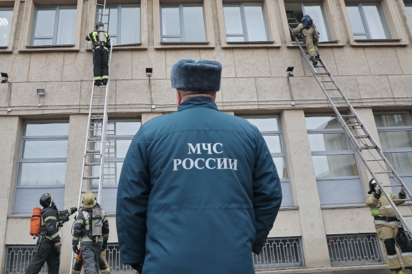 В  Московском районе прошли пожарные учения