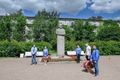 В День памяти и скорби возле монумента маршалу Георгию Константиновичу Жукову прошла минута молчания