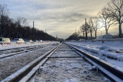 В центре Петербурга ремонтируют трамвайные пути вдоль Лебяжьей канавки
