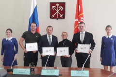 В Комитете по физической культуре и спорту Санкт‑Петербурга состоялась торжественная церемония спецгашения почтовых марок, посвященных 100-летию Центрального спортивного клуба Армии