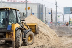 В Красногвардейском приступили к финальному этапу работ на Заневском проспекте