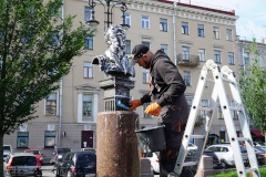 Профилактический уход за памятниками в Центральном районе