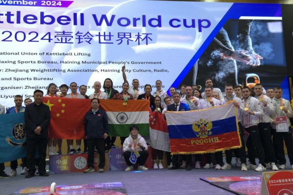 Гиревики Центра патриотического воспитания молодежи «Дзержинец» показали свою силу на Кубке мира в Китае