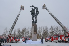 Во Фрунзенском районе прошло торжественное открытие памятника Героям-Пожарным