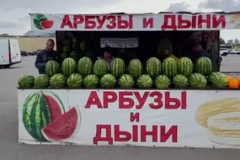 На проспекте Культуры выявили незаконную торговлю дынями и арбузам