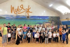 В ЦПС «Пляж» состоялось физкультурное мероприятие среди семейных команд "Первые старты с мамой"