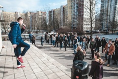 Квест «Зарядка с Чемпионом» провели футболисты из клуба «Динамо»