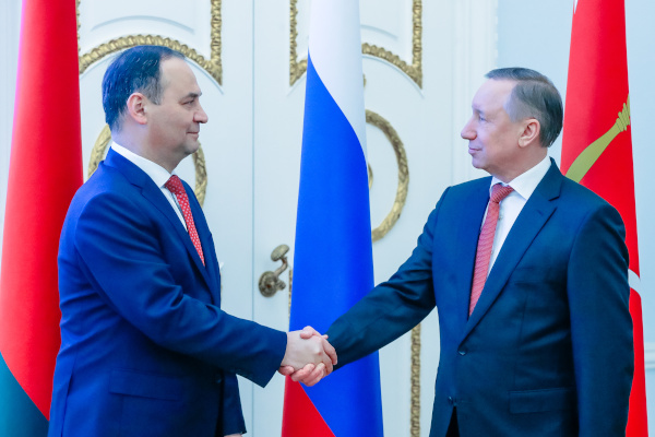 Губернатор Александр Беглов и Премьер-министр Республики Беларусь Роман Головченко обсудили перспективы сотрудничества между Санкт‑Петербургом и Беларусью
