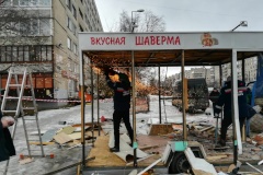 Более 400 кв. м городской земли освобождается  от незаконно размещенных торговых павильонов