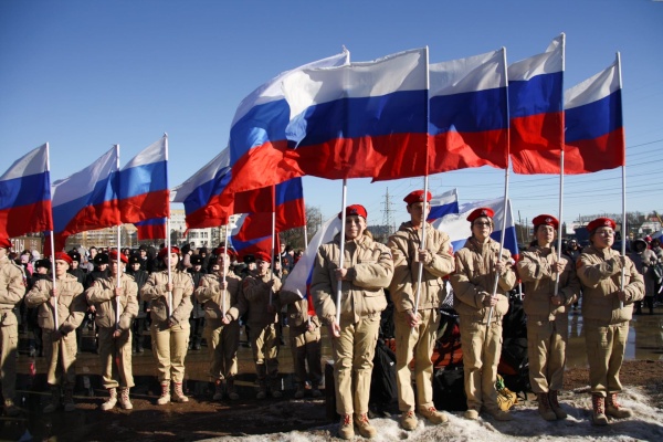 18 марта в Красносельском районе прошла праздничная акция, посвященная воссоединению Крыма к Российской Федерации, «В единстве мы сила»