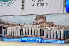 Команда спортивной школы олимпийского резерва Пушкинского района по художественной гимнастике стала бронзовым призером межрегионального отборочного турнира "Кубок "Небесная грация"