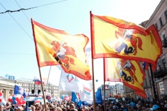 Фрунзенский район принял участие в Первомайском шествии