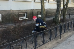 Гимназия № 205 принимает участие в общегородском месячнике по благоустройству