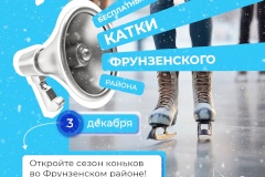 Во Фрунзенском районе состоялось открытие сезона катания на коньках