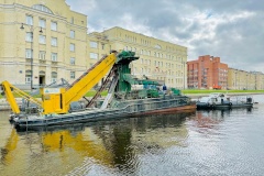 На реке Пряжке завершились работы по дноочистке