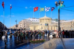 В Центральном районе у обелиска «Городу-герою Ленинграду» состоялась торжественно-траурная церемония