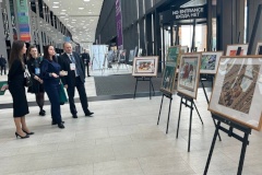 В Экспофоруме прошла выставка художественных работ учащихся Пушкинского района Детской художественной школы им. И. П. Саутова «Береги природу»