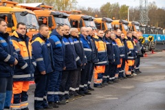 В Петергофе прошёл смотр готовности уборочной техники к зимнему периоду