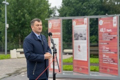 Выставка «Дневники Победы» открылась на набережной Охты в Ладожском парке