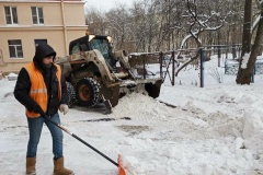 Уборка района идет в ежедневном режиме