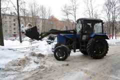 В ночь со вторника на среду в Московском районе вывезено 3 тыс. куб.м снега