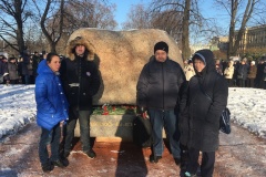 Возложение цветов у Соловецкого камня ко Дню памяти жертв политических репрессий