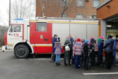 Экскурсия в пожарную часть для школьников Кировского района