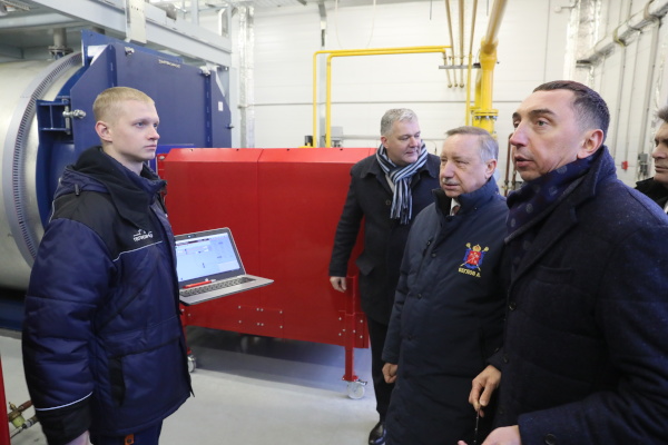 Осмотр газовой котельной в квартале малоэтажной застройки «Юттери»: