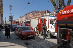 Пожарно-тактические учения прошли на набережной канала Грибоедова