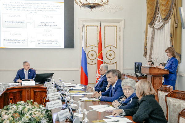 Заседание Координационного совета при Правительстве Санкт‑Петербурга по вопросам попечительства в сфере социальной защиты, образования и здравоохранения.