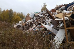 Крупная свалка обнаружена в Колпинском районе