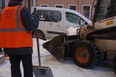 В Центральном районе проинспектировали ход снежной уборки