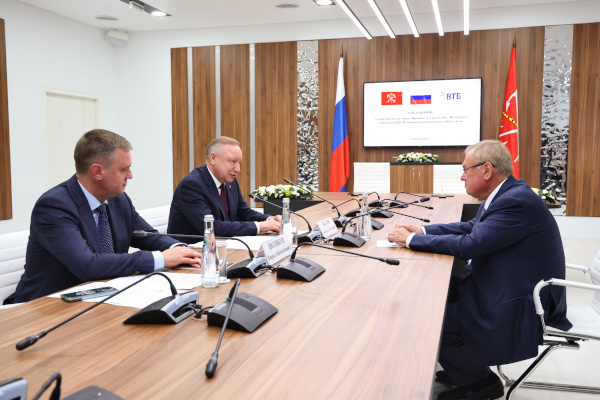 Подписание соглашения о сотрудничестве между Правительством Санкт‑Петербурга и Банком ВТБ (ПАО)