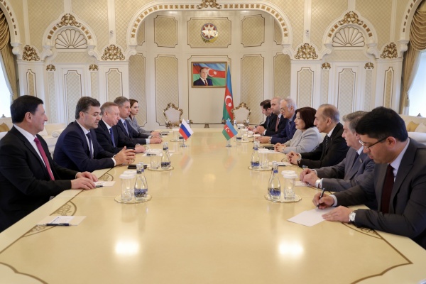 Встреча с председателем Милли Меджлиса (парламента) Азербайджанской Республики Сагибой Али кызы Гафаровой