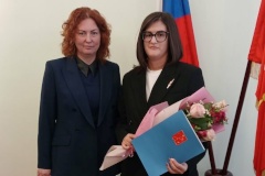 Тренер по плаванию Дарья Лякина отмечена благодарностью администрации Петродворцового района