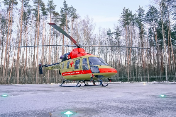 Открытие вертолетной площадки при городской больнице №40