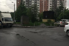 Контейнерная площадка закрытого типа по адресу: пр. Просвещения, д. 34