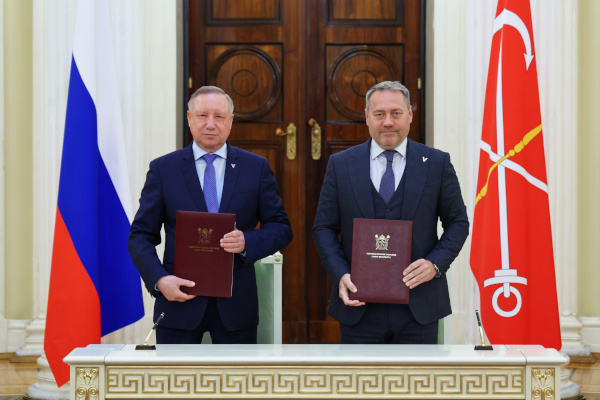 Подписание Совместного плана законопроектной работы Законодательного Собрания и Губернатора Санкт‑Петербурга на 2025-2026 гг.