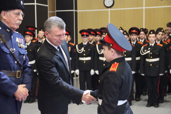 В Санкт‑Петербурге состоялось торжественное посвящение в кадеты учеников первого казачьего класса