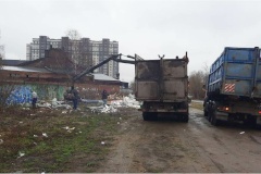 Строители вышли на благоустройство района