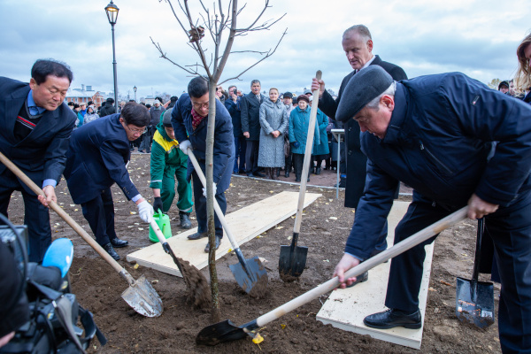 Открытие сквера Инчхон