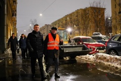 В Московском районе состоялся объезд территории для контроля качества уборки