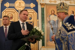 Александр Забайкин поздравил архимандрита Викентия с Днем Казанской иконы Божией Матери