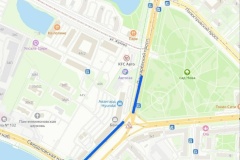 Ограничение движения транспорта по Пискаревскому проспекту в Калининском районе