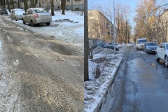 В районе проверили качество уборки дворов
