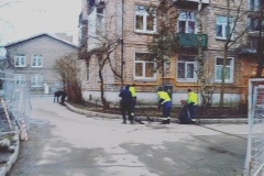Сегодня коммунальные службы Невского района работают в количестве 554 дворников и 28 единиц техники