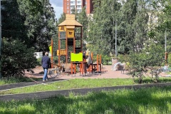 В Красногвардейском появится сквер с хижиной Робинзона и закрывающейся песочницей