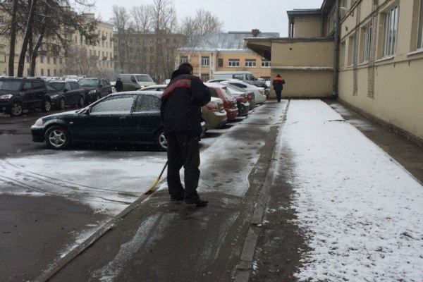 Работы по благоустройству продолжаются в Невском районе 